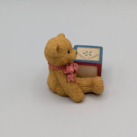 Cherished Teddies Bear with ABC "P" Block (158488P) 1995 - Picture 4 of 10